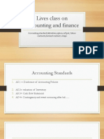 Accounting and Finance