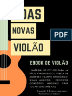 E-Book Violão Boas Novas Tabelas de Acordes, Campo Harmônico e Textos