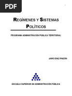 Regimenes y Sistemas Politicos