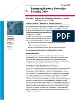 Emerging Markets Sovereign Strategy Daily: Implications of The Package On Asset Prices and The Curve