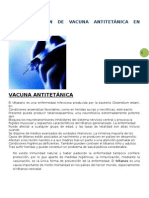 Administración de Vacuna Antitetánica en Adultos