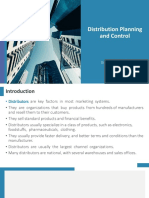 Distribution Planning and Control