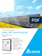 Delta RPI Central Series: Grid-Tied Solar Inverter RPI-C500