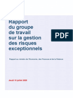 GT Risques Exceptionnels - Rapport