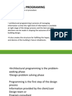 Architectural Programming