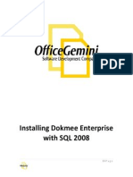 Installing Dokmee Enterprise SQL 2008