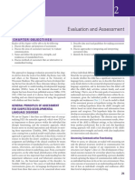 Evaluation and Assessment: Chapter Objectives