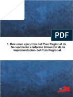 Agosto - Resumen Ejecutivo Plan Regional de Saneamiento