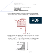 Examen Parcial de Mecánica de Fluidos I (HH223 I)