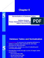 Normalization of Database Tables