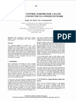 Intelligent Control Schemes For A Static Compensator Connected To A Power Network