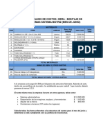 Caso de Estudio Analisis de Costos