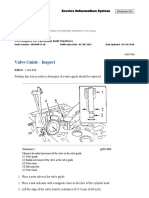 Valve Guide - Inspect: Testing and Adjusting