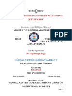 "Current Trends in Internet Marketing of Flipkart": Master of Business Administration