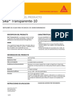 Ficha Técnica Sika Transparente 10