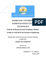 Wastewater Treatment Process Chap2 Assignment - 2