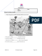 Worksheet 1 Name: STD: I Date: Subject: Mathematics Roll No: Topic: Pre Number Concepts