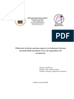 Obtención de Frutos Partenocárpicos de Chirimoyo (Annona) Mediante El Uso de Reguladores de Crecimiento