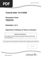 Tutorial Letter 101 (Eng) For TEX3701 2020