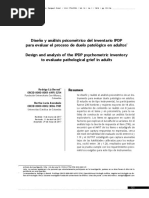 Diseno y Analisis Psicometrico Del Inventario IPDP PDF