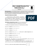 Trabajo Practico N°11 Álgebra y Geometría Analítica UTN FRLP