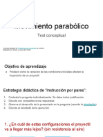 2 Preguntas Conceptuales Movimiento Parabólico