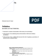 Complicated Utis: Mohammad Amoran M. Sampal