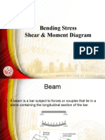 Bending Stress Shear & Moment Diagram