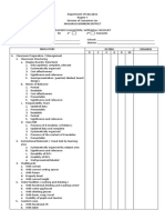 Teachers Evaluation Checklist