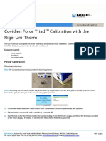 Covidien Force Triad Calibration With The Rigel Uni-Therm