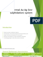 Epithermal Au-Ag - Transport and Precip