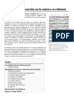 Historia de La Notación en La Música Occidental