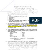 Worksheet 2 - Accounting and Economic Profit