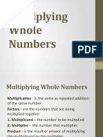 Multiplying Whole Numbers 5