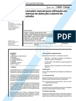 NBR 13848 - Acionador Manual para Utilização em Sistemas de Detecção e Alarme de Incêndio