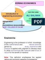 Engineering Economics: Ali Salman