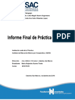 Informe Final Practica Docente Supervisada