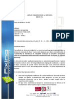 Anexo 2 Carta de Presentacion