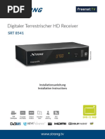 Digitaler Terrestrischer HD Receiver: Installationsanleitung Installation Instructions