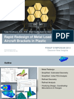 Rapid Redesign of Metal Load-Bearing Aircraft Brackets in Plastic