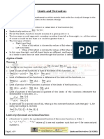 Chapter 13 - Limits and Derivatives Revision Notes Online DT1