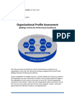 Organizational Profile Assessment: (Baldrige Criteria For Performance Excellence)