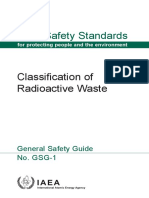 IAEA Safety Standards: Classification of Radioactive Waste