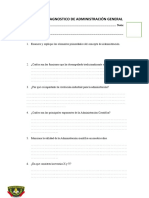 Prueba de Diagnostico de Administración General