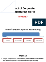 Module 3 - Impact of Corporate Restructuring On HR