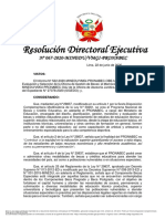 RDE N. ° 067-2020 - Modificación Del Cronograma - Beca Continuidad de Estudios