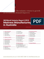 C2513 Mattress Manufacturing in Australia Industry Report PDF