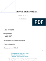 Government Intervention: MGEC Post Session 3