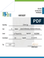 Money Receipt: Study Hub