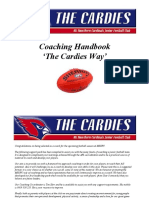 Coaching Handbook The Cardies Way'